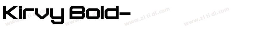 Kirvy Bold字体转换